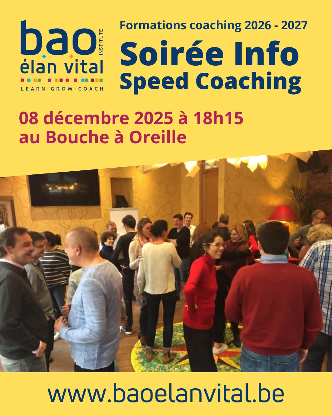 Inscrivez vous à la soirée-info et speed coaching gratuit